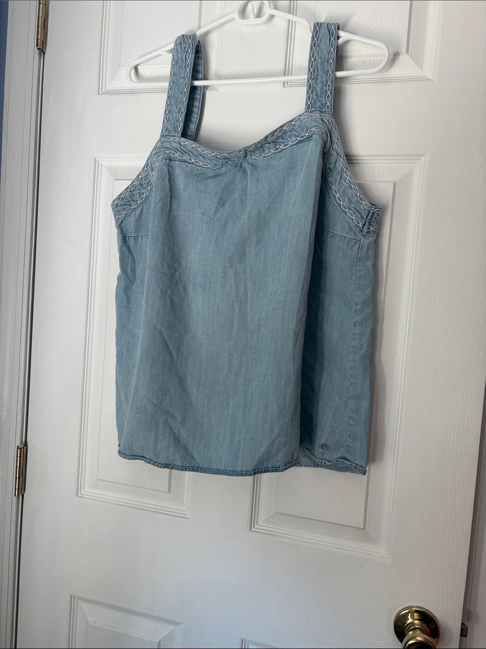 Eddie Bauer Light Blue Denim Tank Top